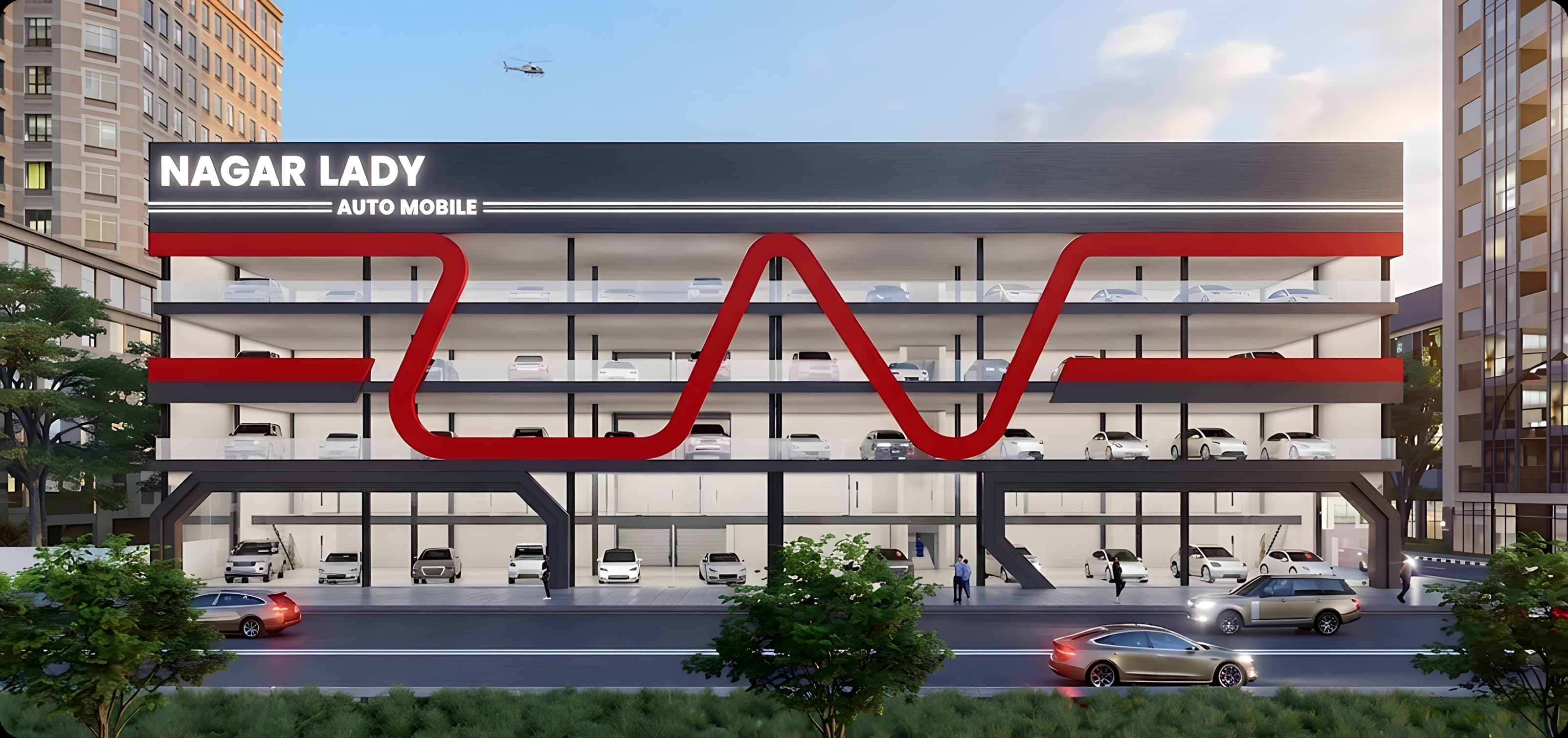 Nagar Lady automobile showroom in Yangon