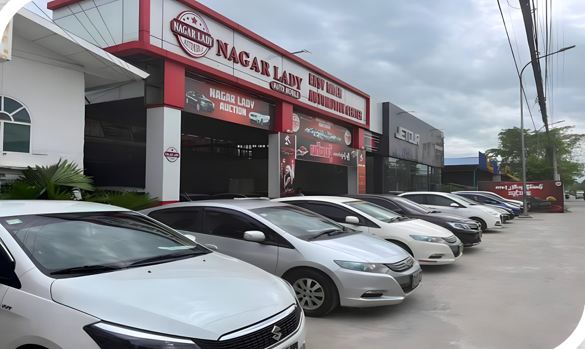 Nagar Lady automotive showroom and dealership network in Mandalay